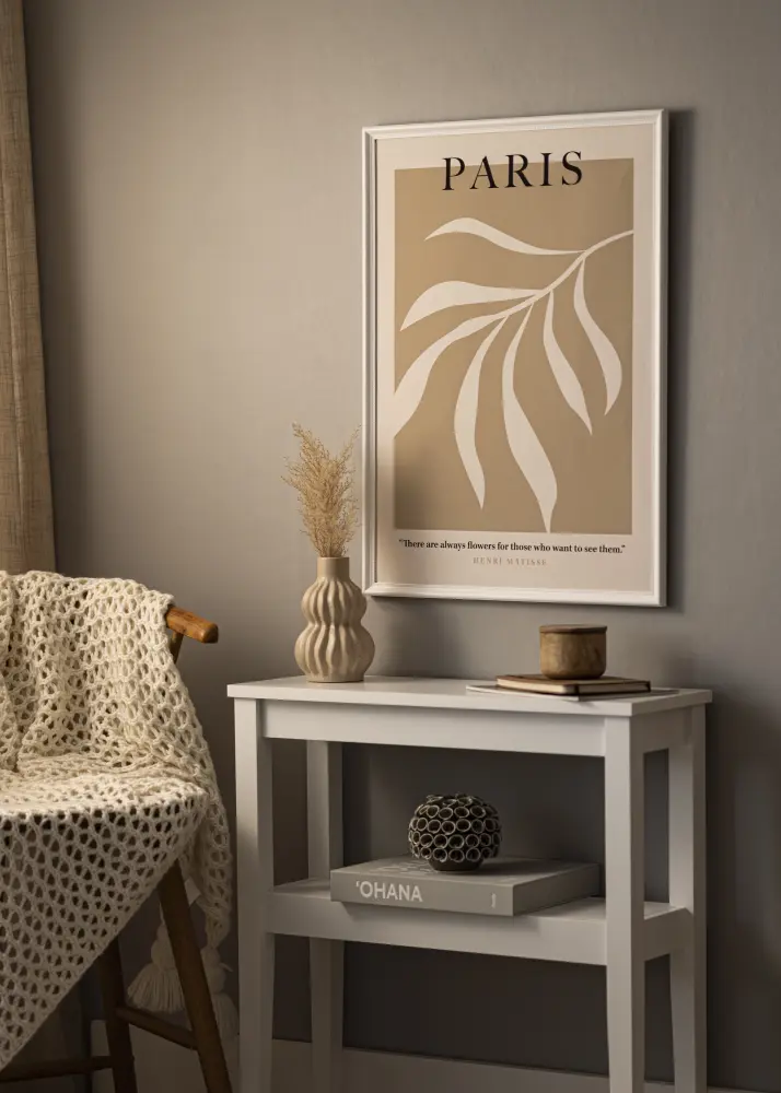 Ram med passepartou Frame Gala White 40x60 cm - Picture Mount White 32.9x48.3 cm (A3+)
