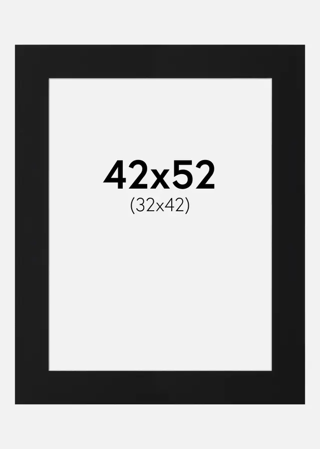 Artlink Mount Black Standard (White Core) 42x52 cm (32x42)