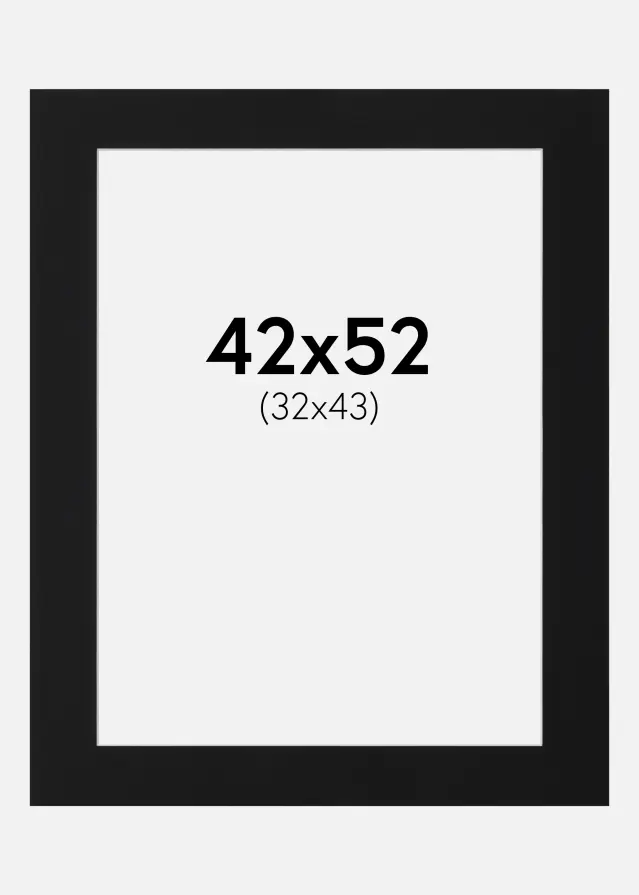 Artlink Mount Black Standard (White Core) 42x52 cm (32x43)