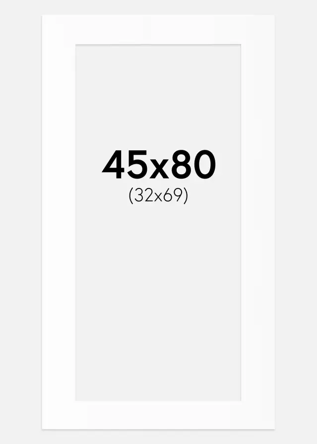 Artlink Mount White Standard (White Core) 45x80 cm (32x69)