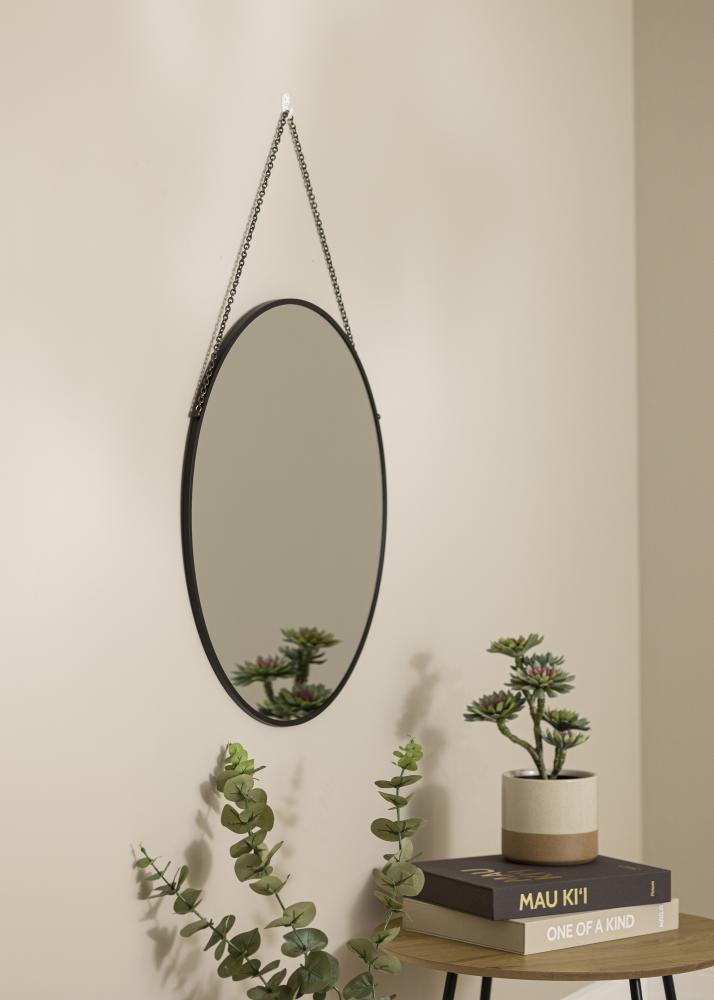 Artlink Round Mirror Modern Black 61 cm Ø