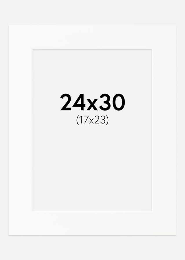 Galleri 1 Passepartout Offwhite (White Core) 24x30 cm (17x23)