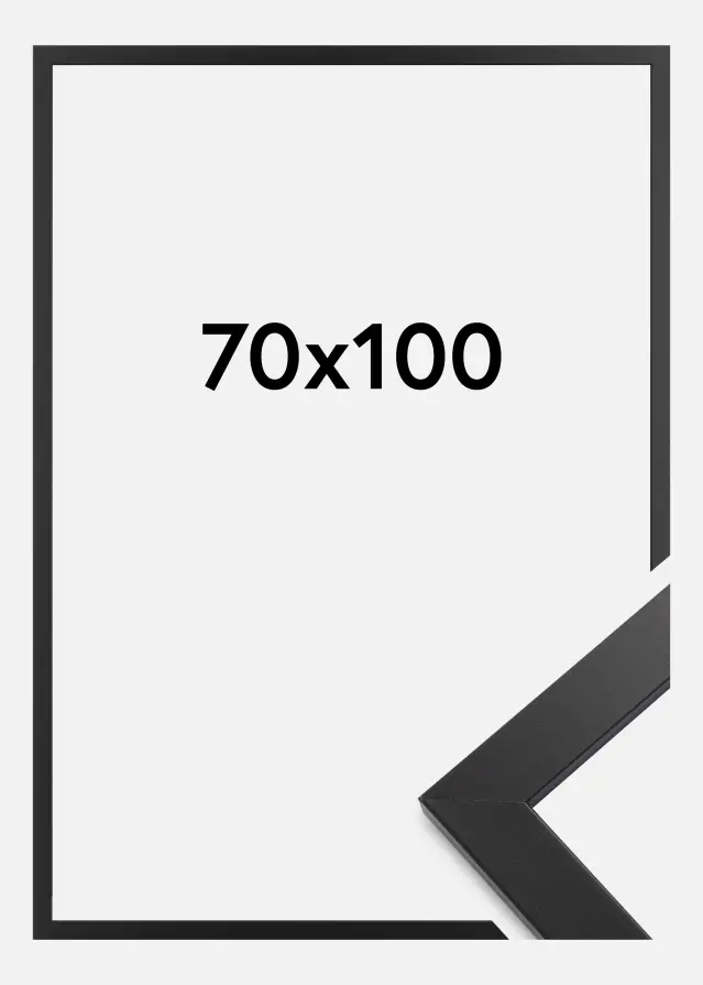 Galleri 1 Frame Black Wood Acrylic glass 70x100 cm