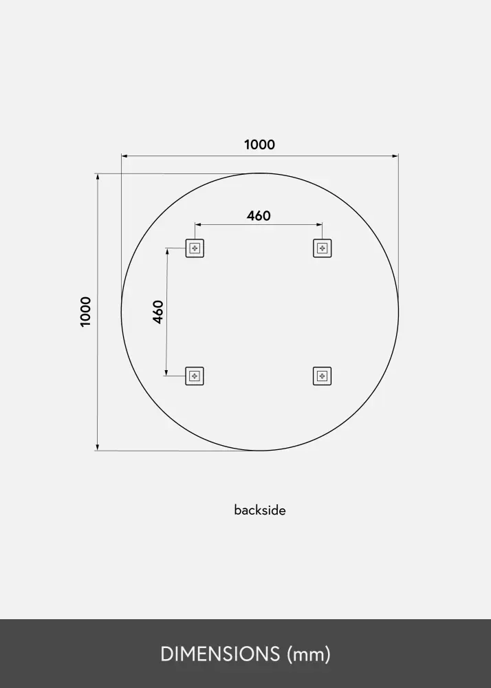 KAILA KAILA Round Mirror 100 cm Ø