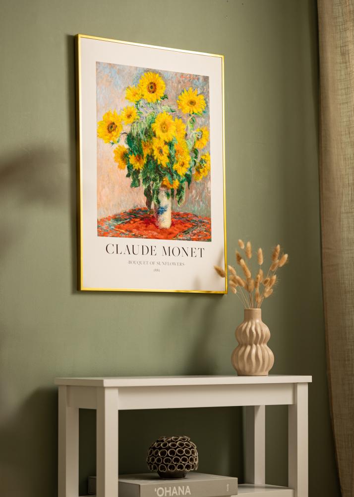 BGA Aluminium Frame Acrylic Glass Gold 60x80 cm