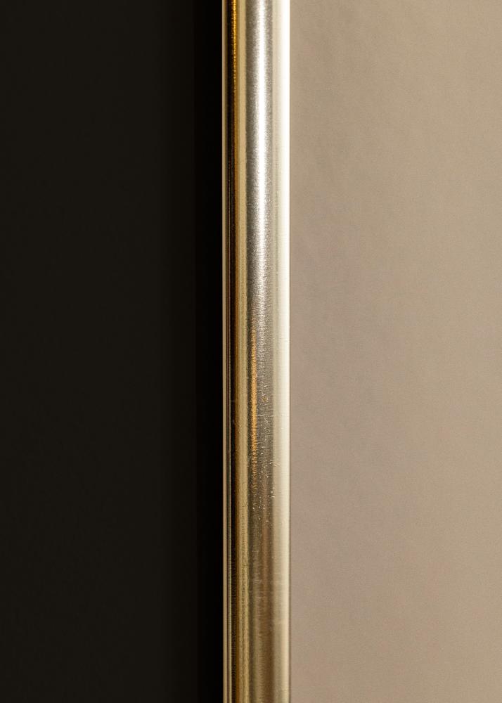 Ram med passepartou Frame Aluminium Shiny Gold 50x50 cm - Picture Mount Black 35x35 cm