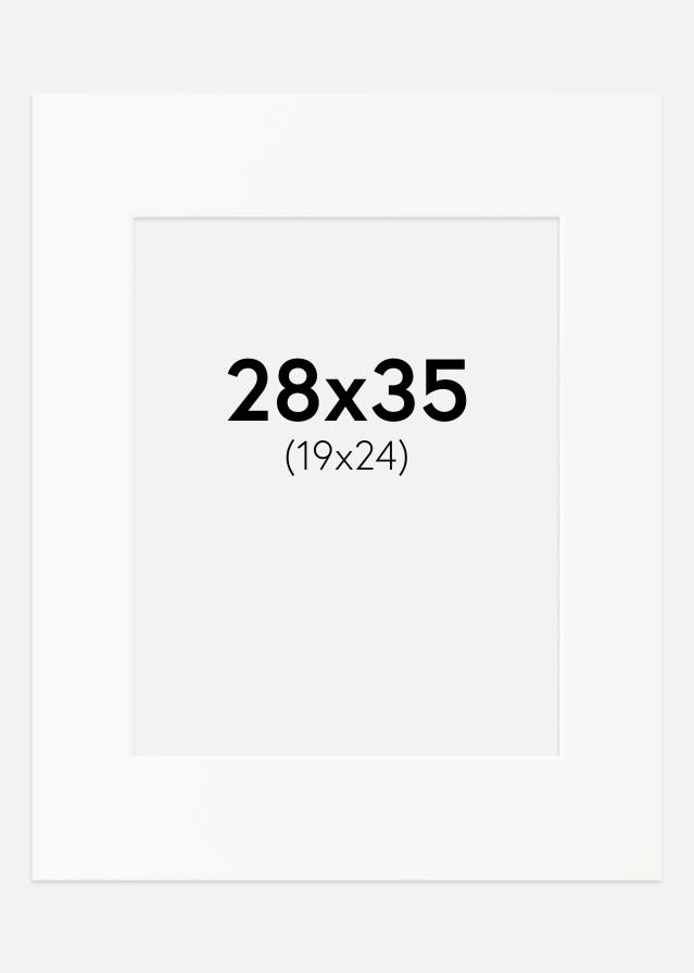 Galleri 1 Passepartout Offwhite (White Core) 28x35 cm (19x24)