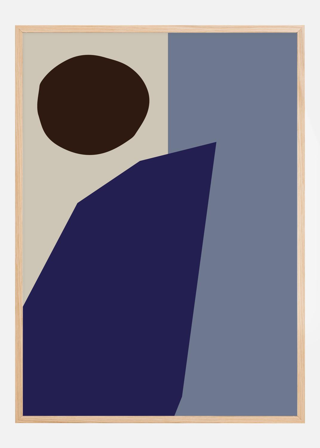 Product Image for Color Blocks Blue Poster (30x40 cm)