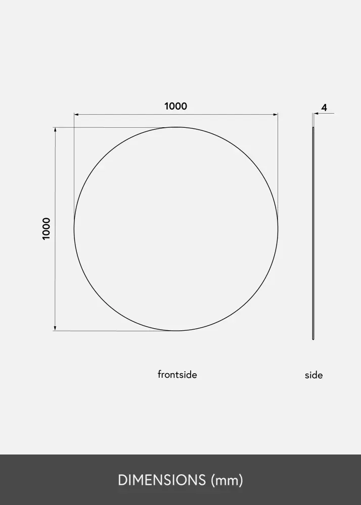 KAILA KAILA Round Mirror 100 cm Ø