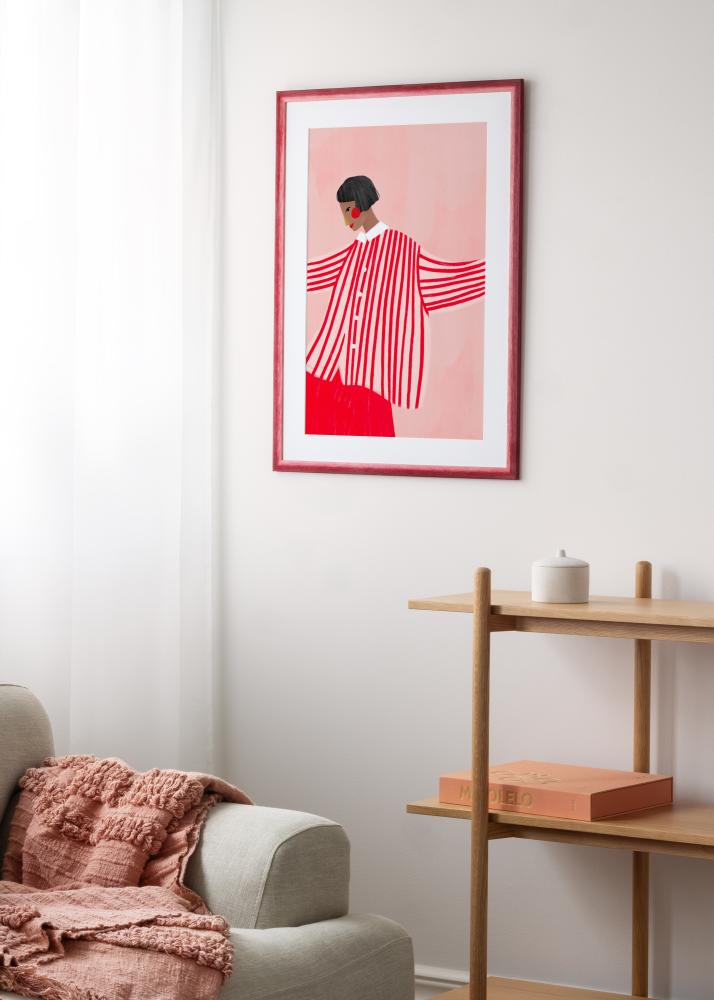 Jämtlands Ramfabrik Frame Cornwall Acrylic Glass Dark Red 30x30 cm