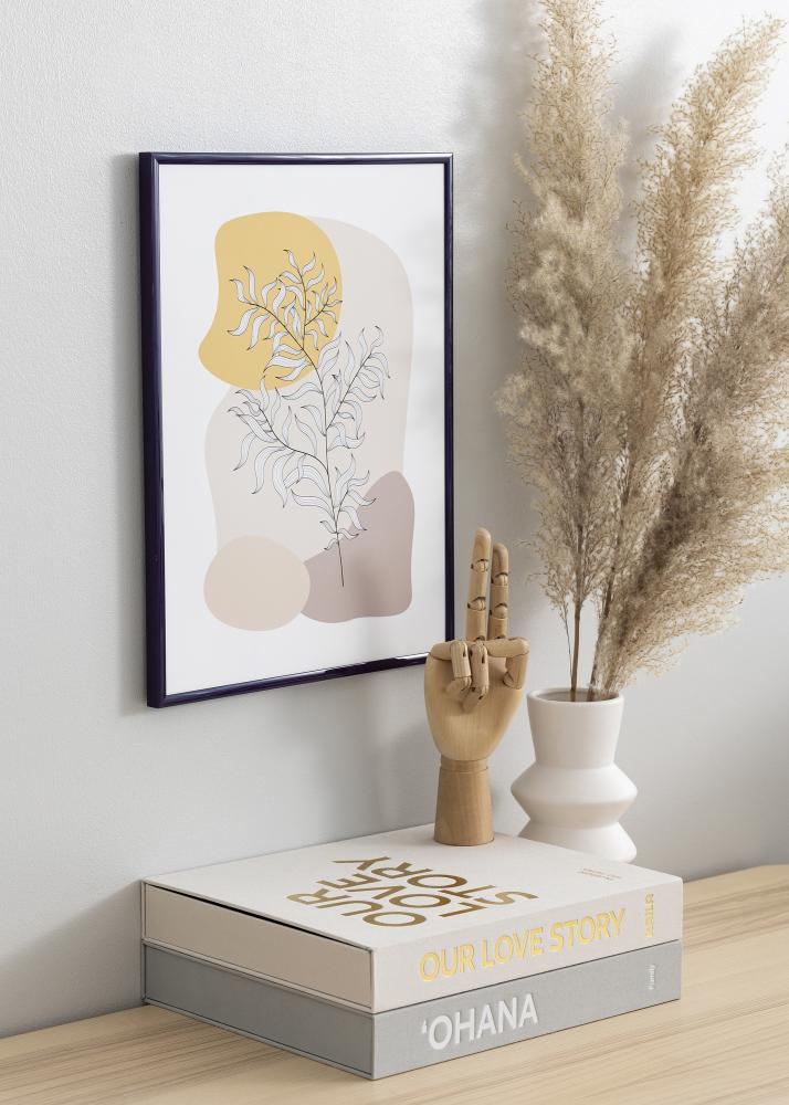 Ram med passepartou Frame New Lifestyle Dark Purple 70x100 cm - Picture Mount White 59.4x84 cm