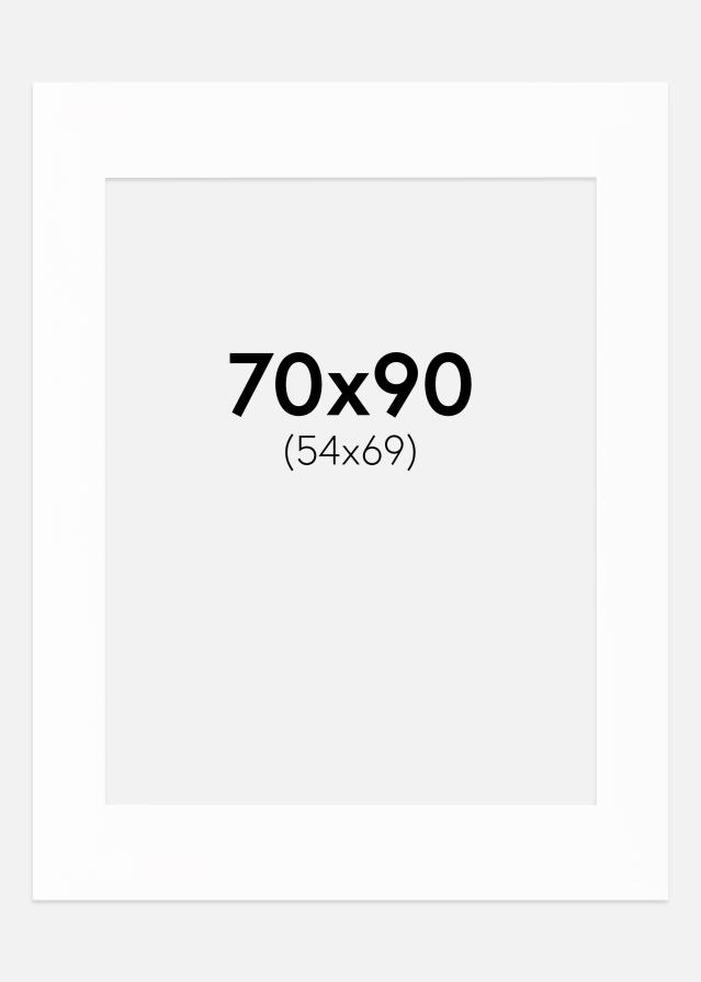 Egen tillverkning - Passepartouter Mount White (White Core) 70x90 cm (54x69)