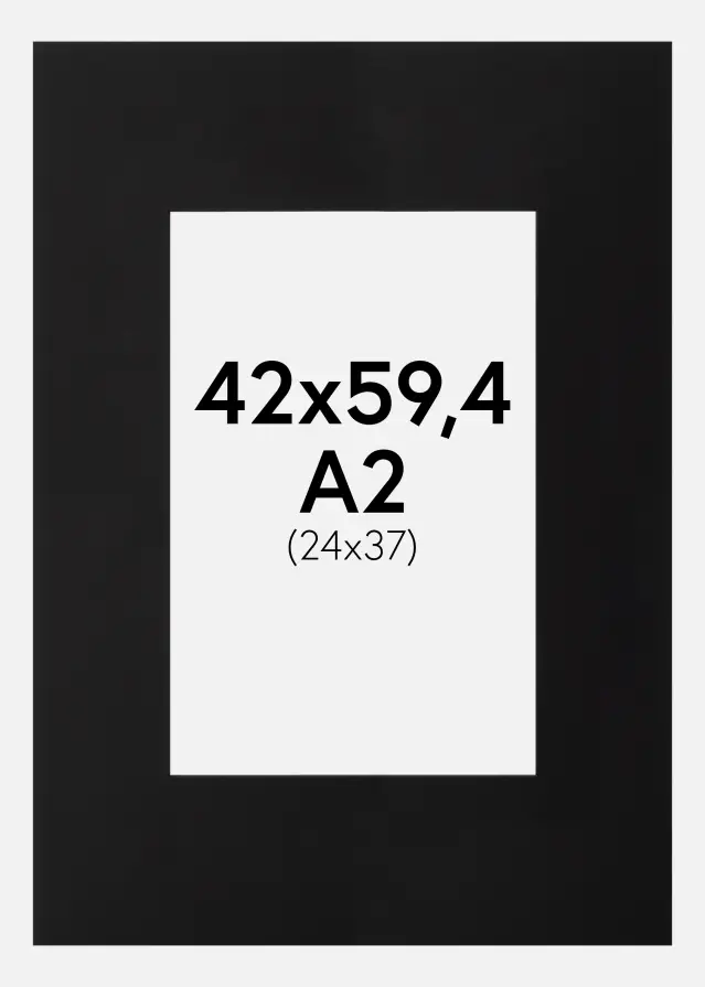 Galleri 1 Mount Black (Black Core) 42x59 cm (24x37)