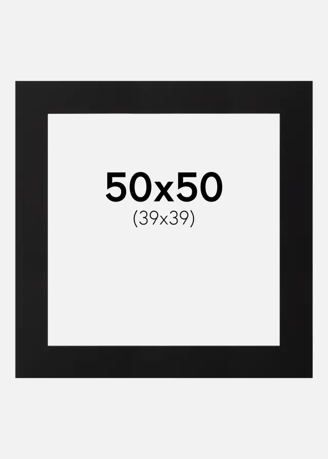 Galleri 1 Mount Black (Black Core) 50x50 cm (39x39)