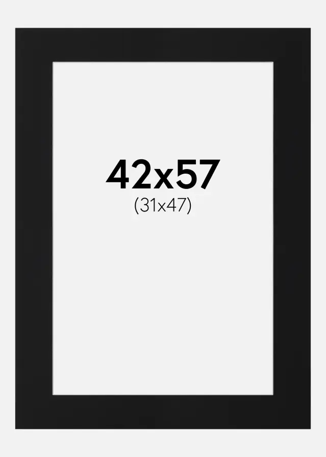 Artlink Mount Black Standard (White Core) 42x57 cm (31x47)