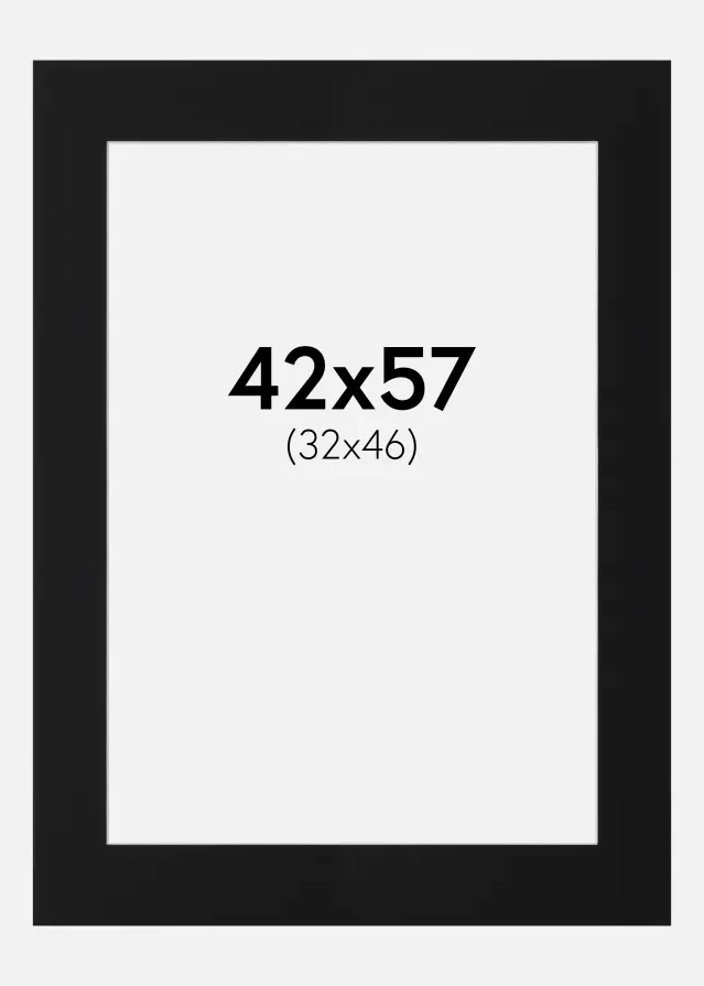 Artlink Mount Black Standard (White Core) 42x57 cm (32x46)