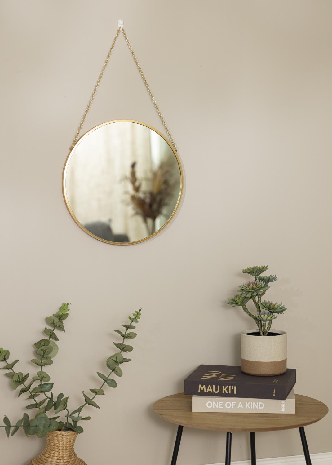 Product Image for Round Mirror Modern Deep Gold 41 cm Ø