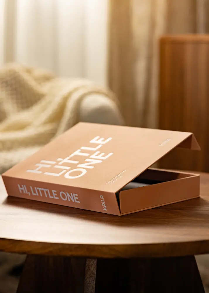 KAILA KAILA HI LITTLE ONE Pink - Coffee Table Photo Album (60 Black Pages)