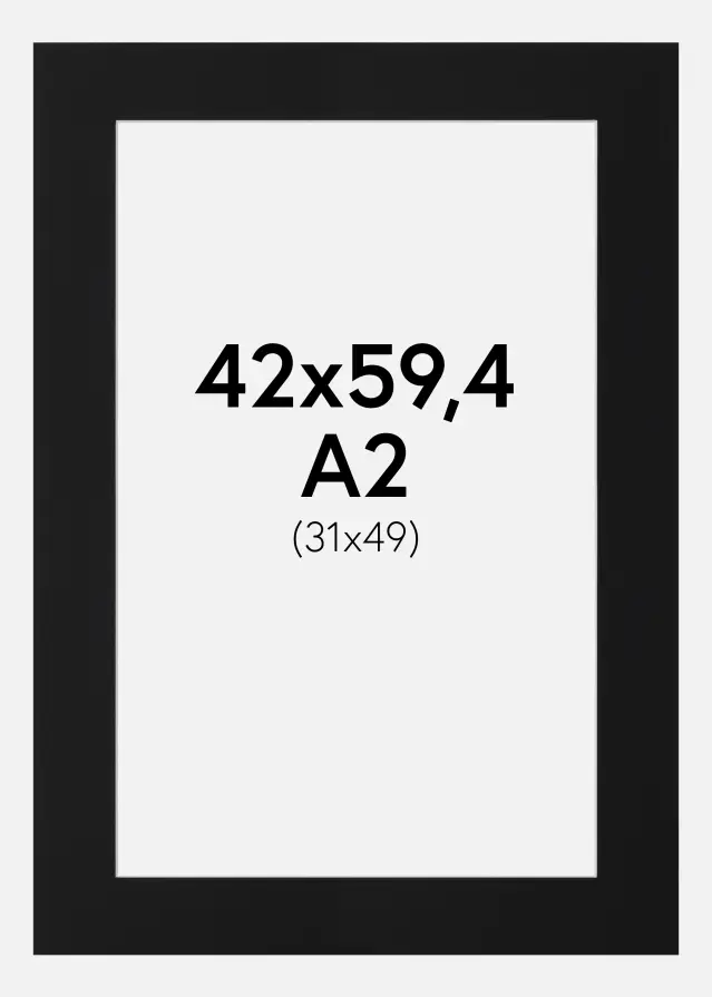 Artlink Mount Black Standard (White Core) 42x59,4 cm (31x49)