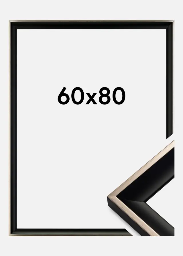 Galleri 1 Frame Öjaren Black-Silver 60x80 cm