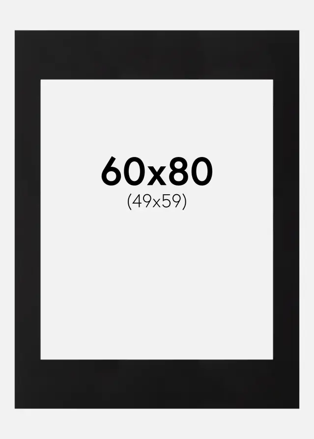 Galleri 1 Mount Black (Black Core) 60x80 cm (49x59)