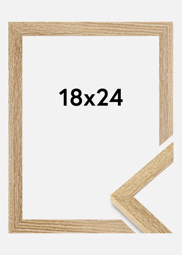 BGA Frame Selection Acrylic Glass Oak 18x24 cm