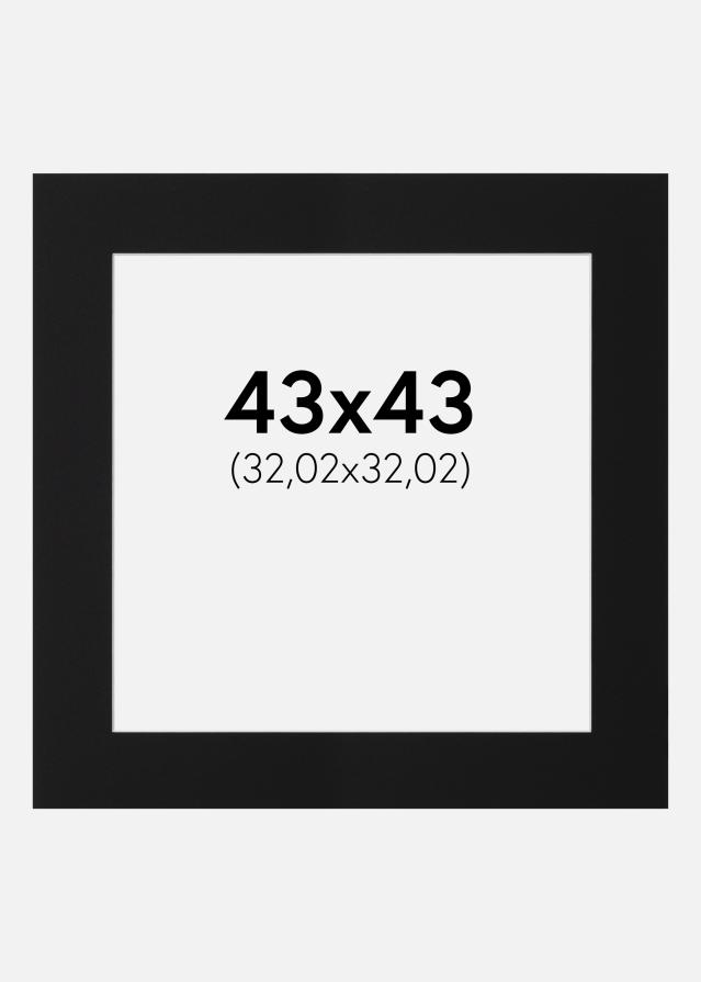 Artlink Mount Black Standard (White Core) 43x43 cm (32,02x32,02)