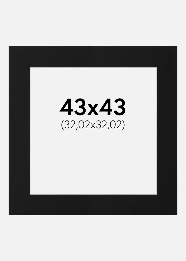 Artlink Mount Black Standard (White Core) 43x43 cm (32,02x32,02)