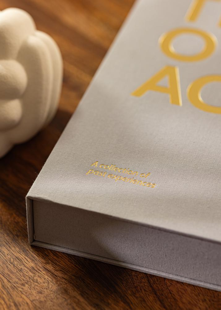 KAILA KAILA THROWBACK Grey - Coffee Table Photo Album (60 Black Pages)