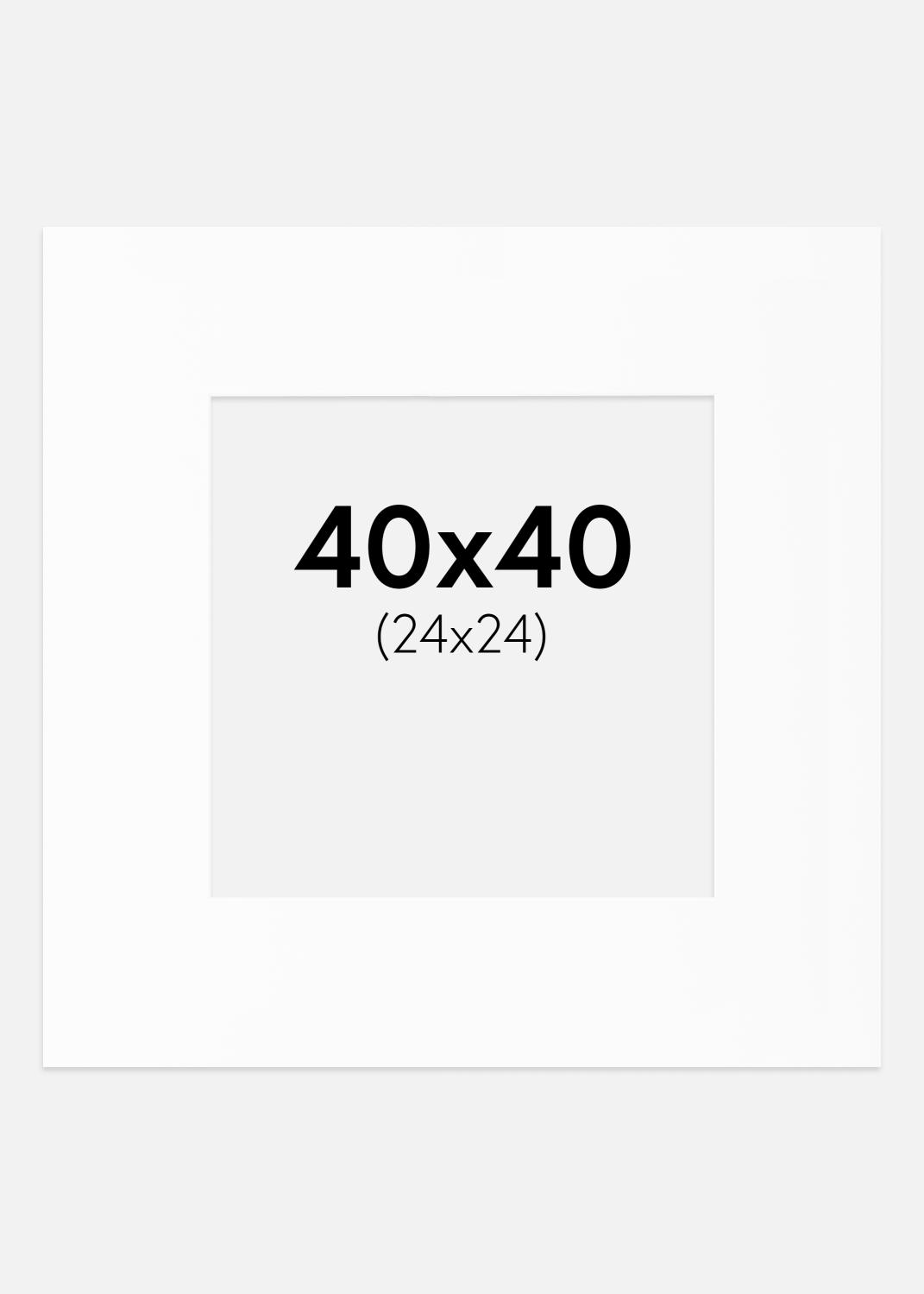 Product Image for Mount White Standard (White Core) 40x40 cm (24x24)