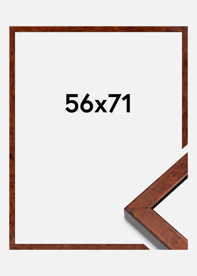Mavanti Frame Hermes Acrylic Glass Burr Walnut 56x71 cm