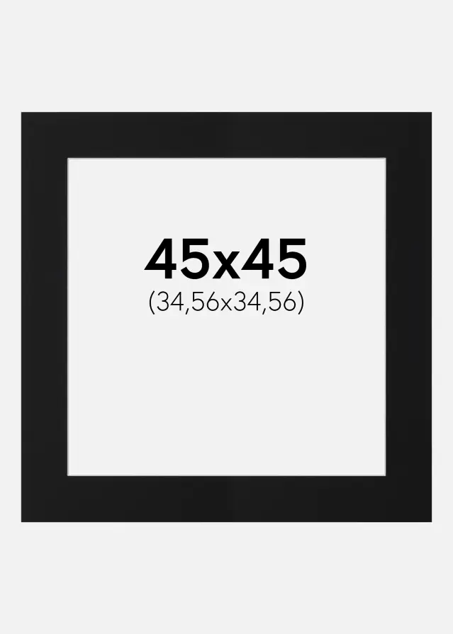 Artlink Mount Black Standard (White Core) 45x45 cm (34,56x34,56)