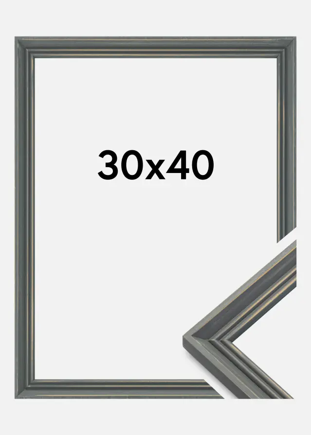 ZEP Frame Vintage Home Grey 30x40 cm