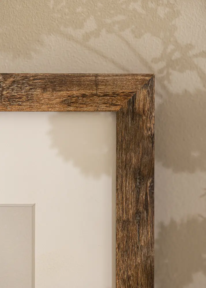 Ram med passepartou Frame Fiorito Washed Oak 60x80 cm - Picture Mount White 50x70 cm