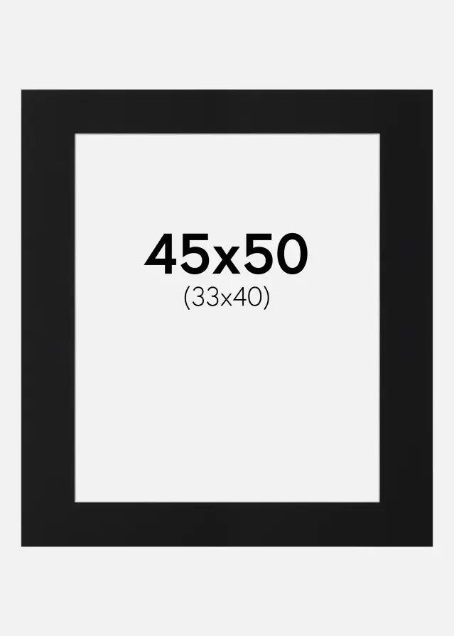 Artlink Mount Black Standard (White Core) 45x50 cm (33x40)