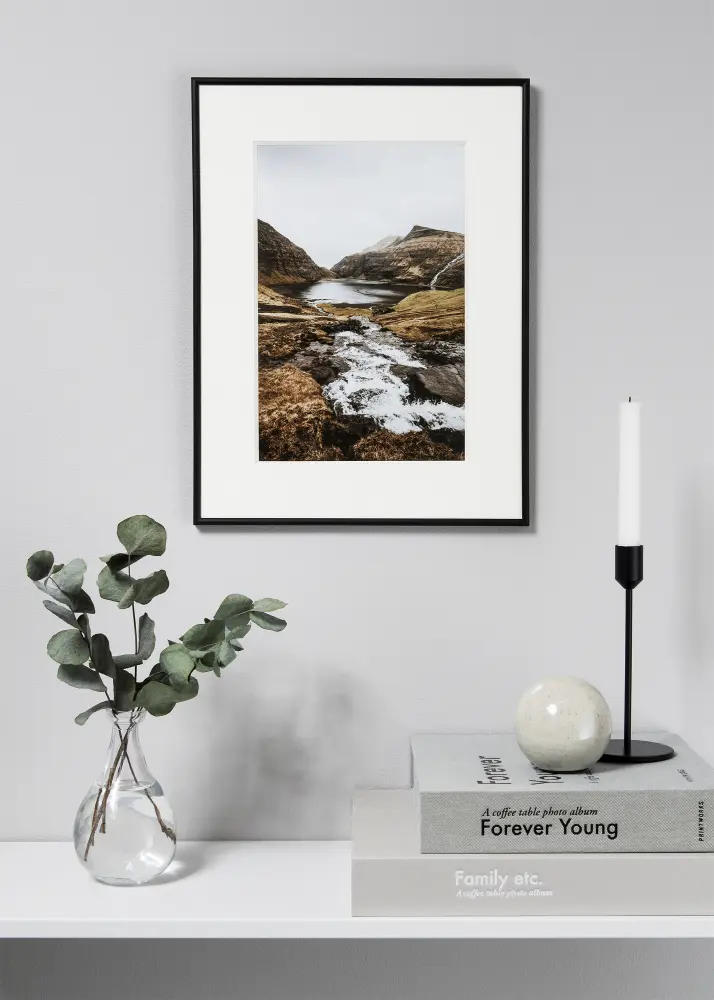 Konstlist Crescent Mount White 3 mm (White Core) 14x18 cm (9x14)