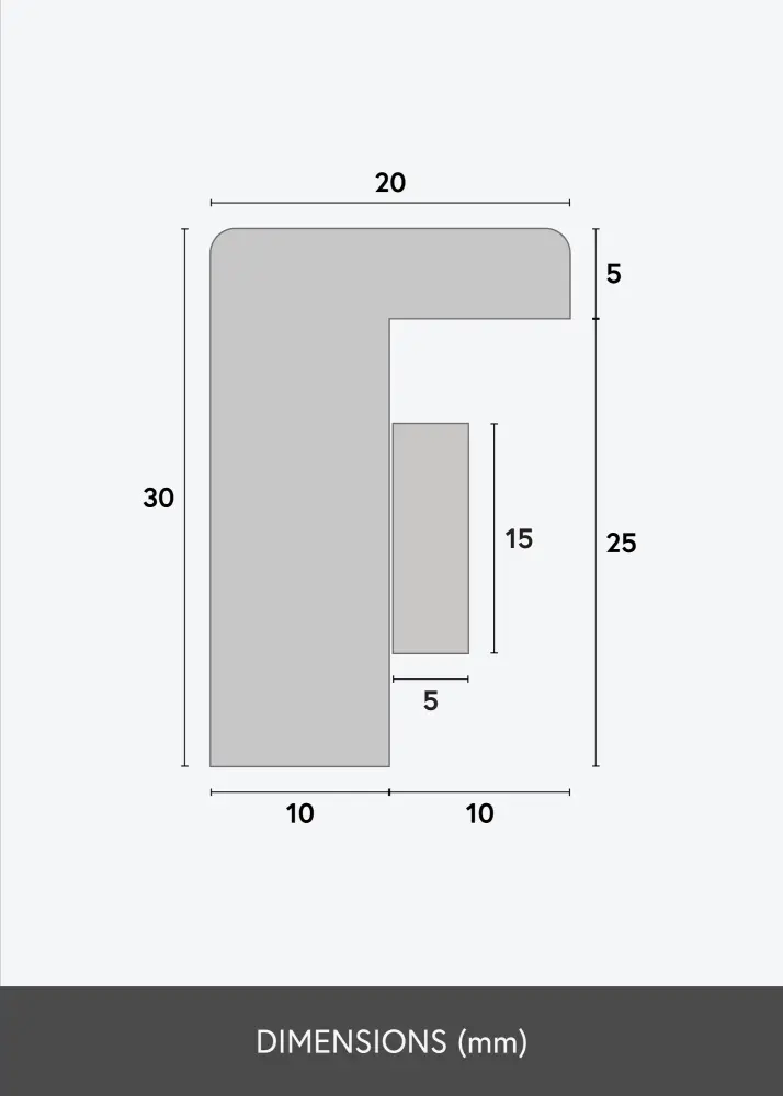 BGA BGA Box Frame Acrylic Glass White 29.7x42 cm (A3)