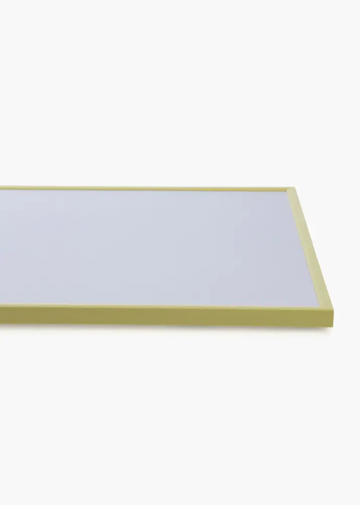 Ram med passepartou Frame New Lifestyle Pale Yellow 50x70 cm - Picture Mount Black 16x24 inches
