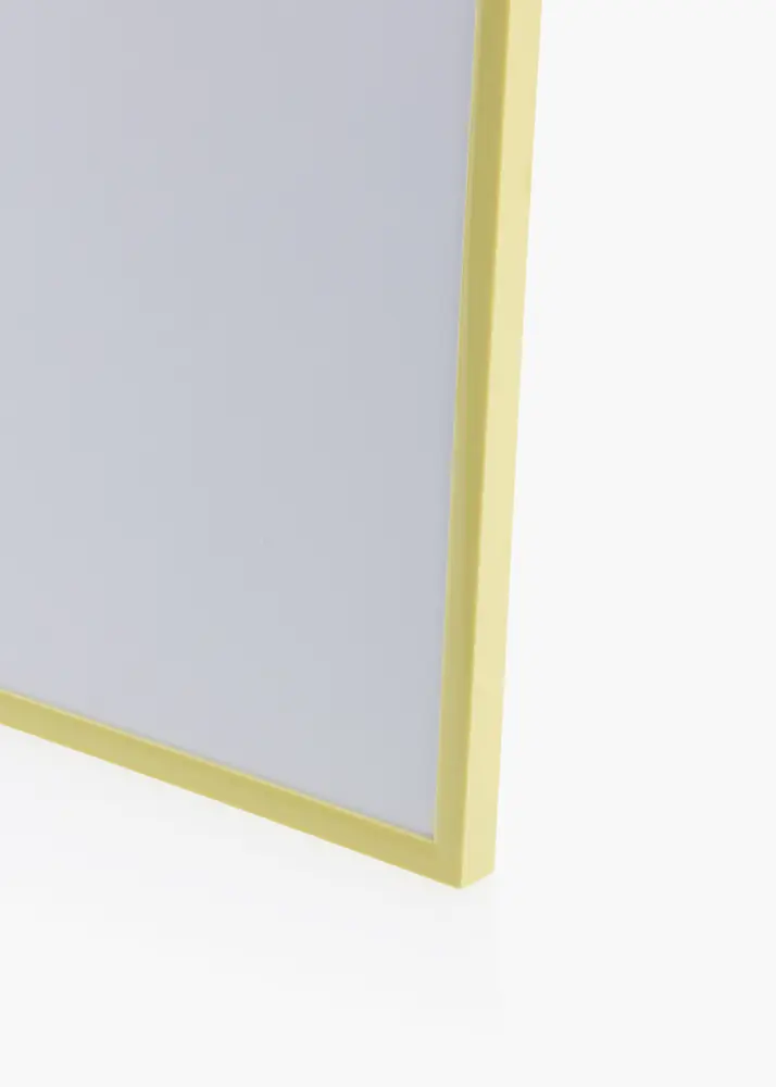 Ram med passepartou Frame New Lifestyle Pale Yellow 50x70 cm - Picture Mount Black 16x24 inches