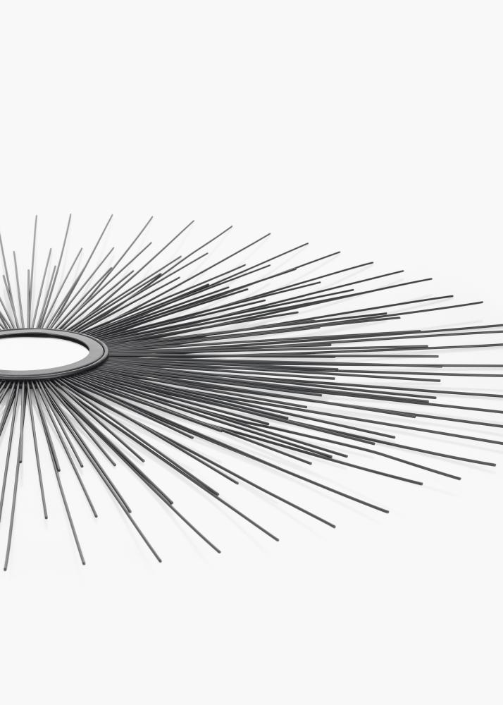 KAILA KAILA Round Mirror Sunrays - Black 80 cm Ø