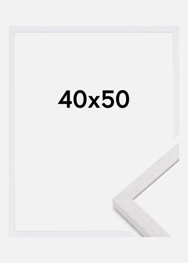 Mavanti Frame Glendale Matt Anti-reflective glass White 40x50 cm