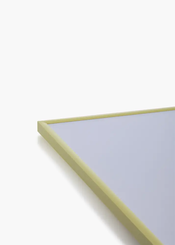 Ram med passepartou Frame New Lifestyle Pale Yellow 50x70 cm - Picture Mount Black 16x24 inches