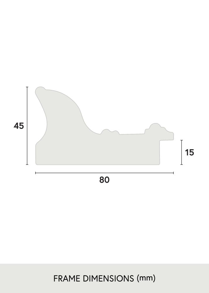 Jämtlands Ramfabrik Frame Scarborough Acrylic Glass Black 20x30 cm