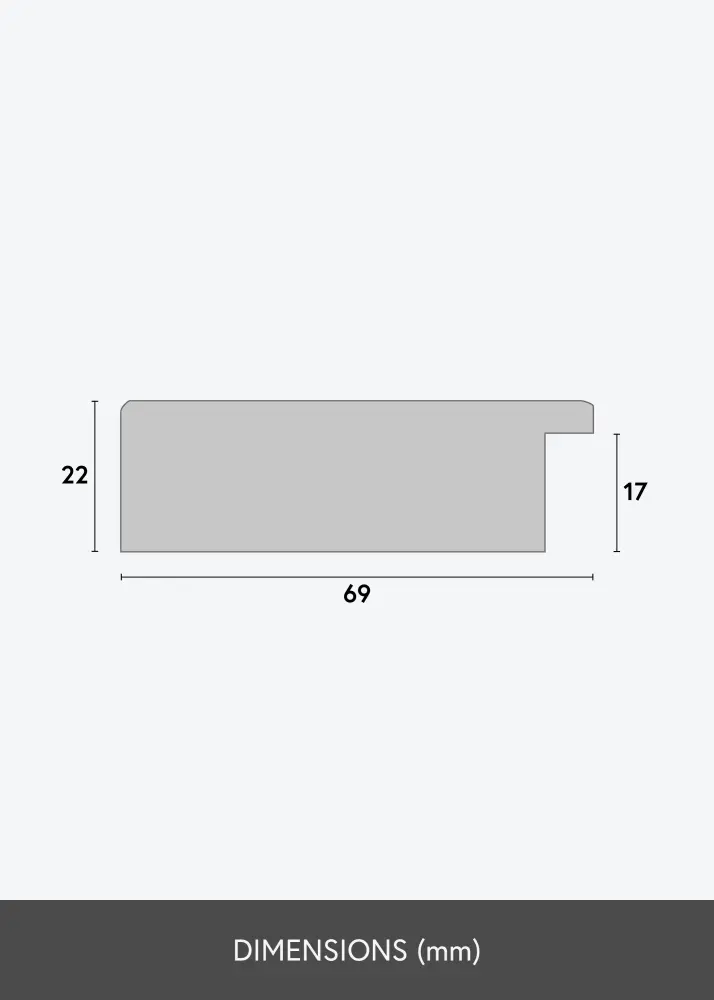 Ramverkstad Frame Dover White - Custom Size