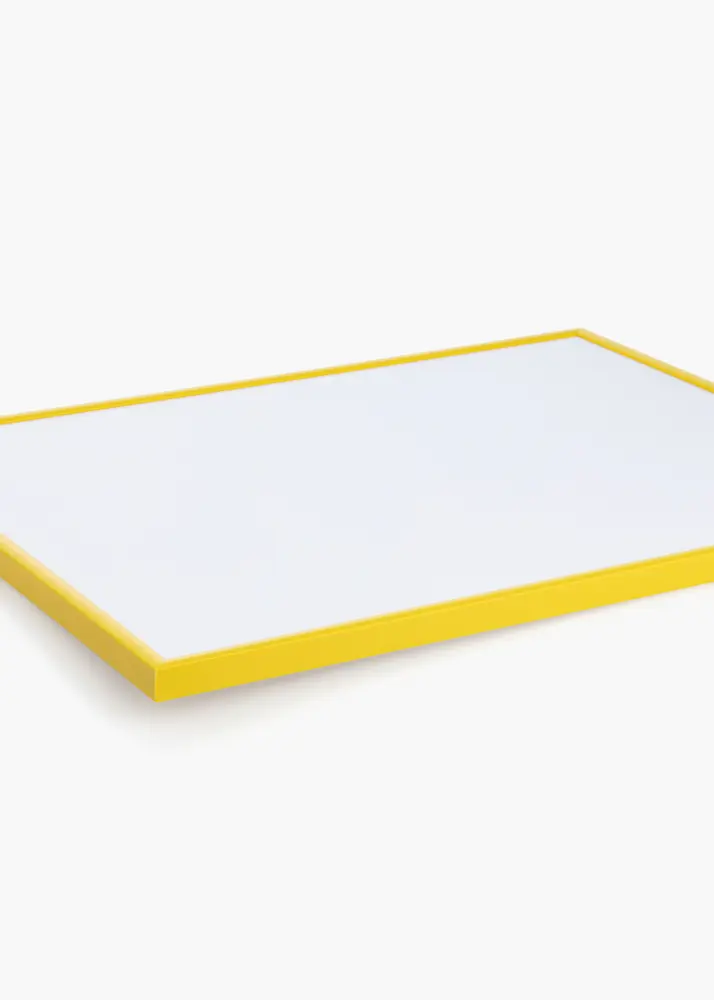 Ram med passepartou Frame New Lifestyle Yellow 50x70 cm - Picture Mount Black 42x59.4 cm