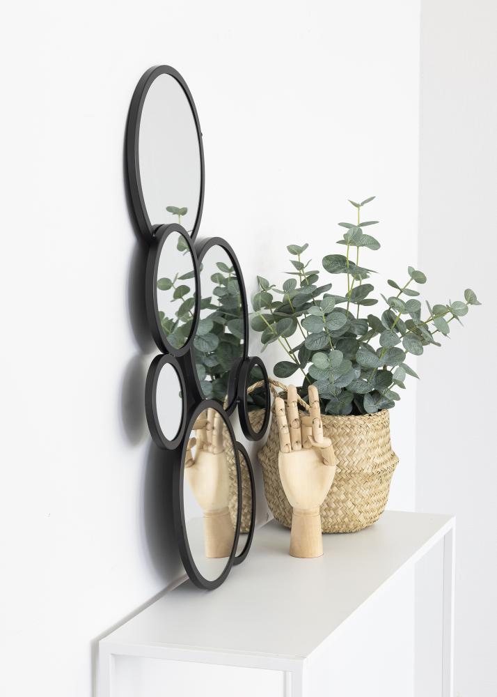 KAILA KAILA Mirror Bubbles - Black 72x43 cm