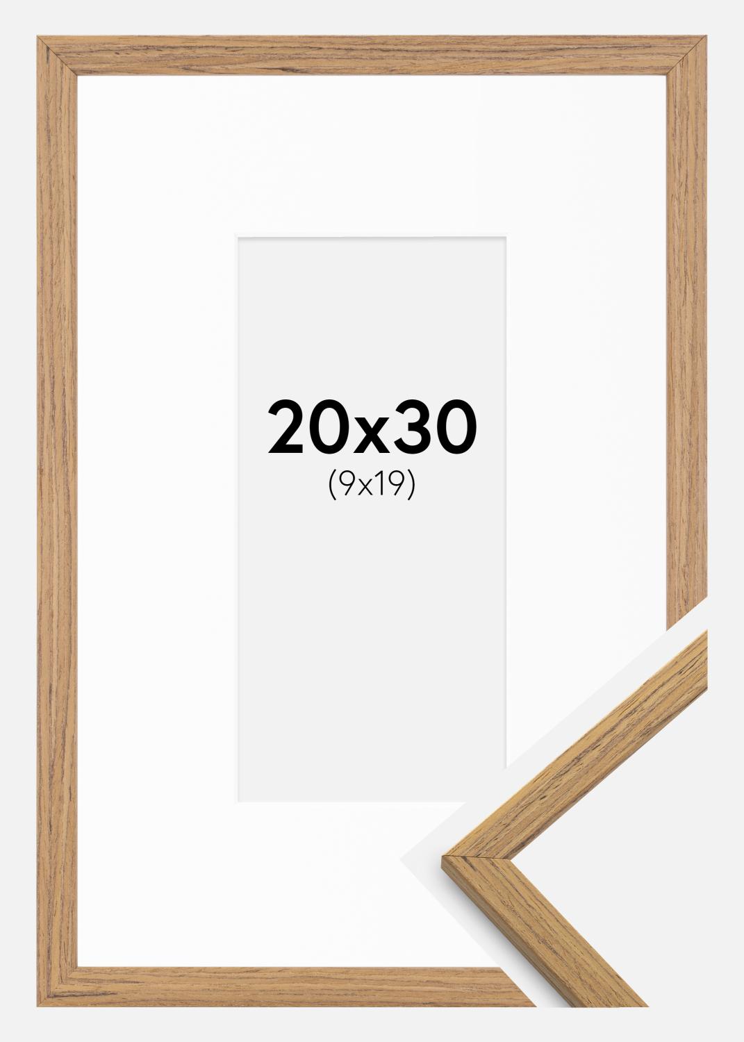 Product Image for Frame Edsbyn Teak 20x30 cm - Picture Mount White 10x20 cm