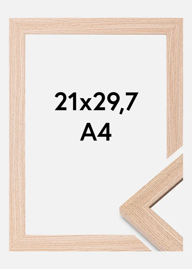 BGA Frame Deco Acrylic Glass Oak 21x29.7 cm (A4)