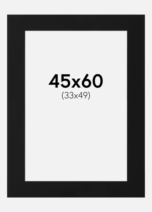 Artlink Mount Black Standard (White Core) 45x60 cm (33x49)