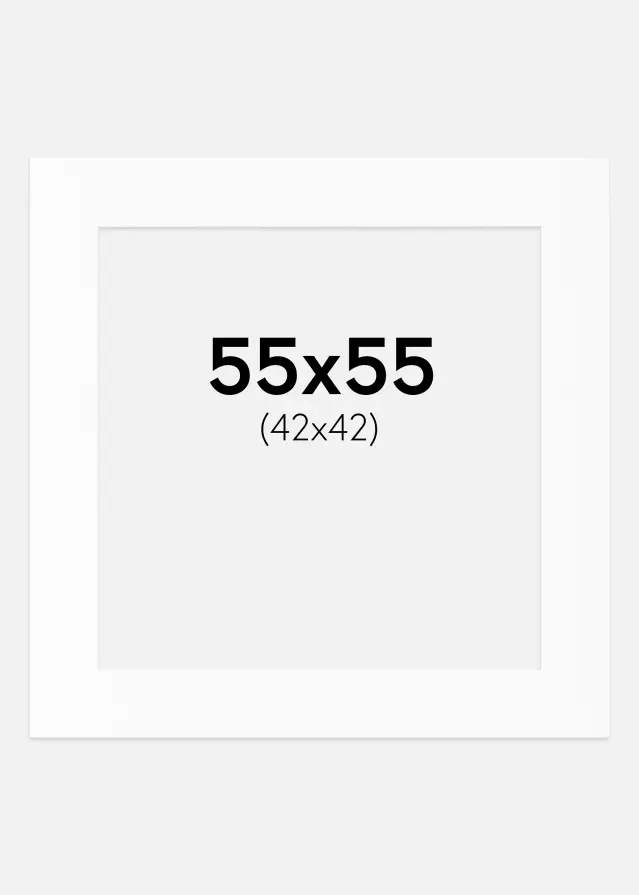 Artlink Mount White Standard (White Core) 55x55 cm (42x42)